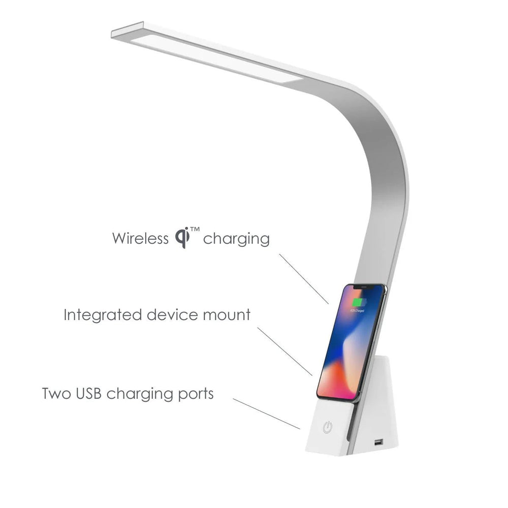 
                      
                        LUX LED Lighting Brooklyn AURA LED Task Light (Wireless Qi™ Charging) - lily & onyx
                      
                    