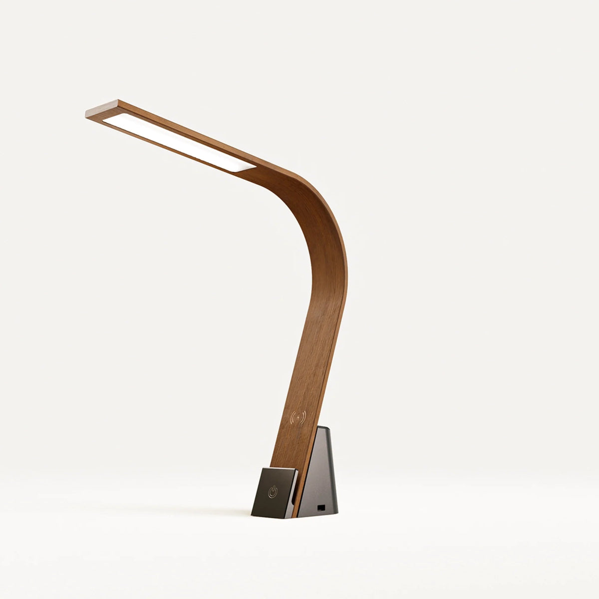 LUX LED Lighting Brooklyn LED Task Light, Black Walnut Wood - lily & onyx