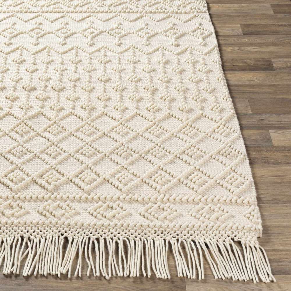 Hauteloom Brothers Beige Wool & Cotton Rug - lily & onyx