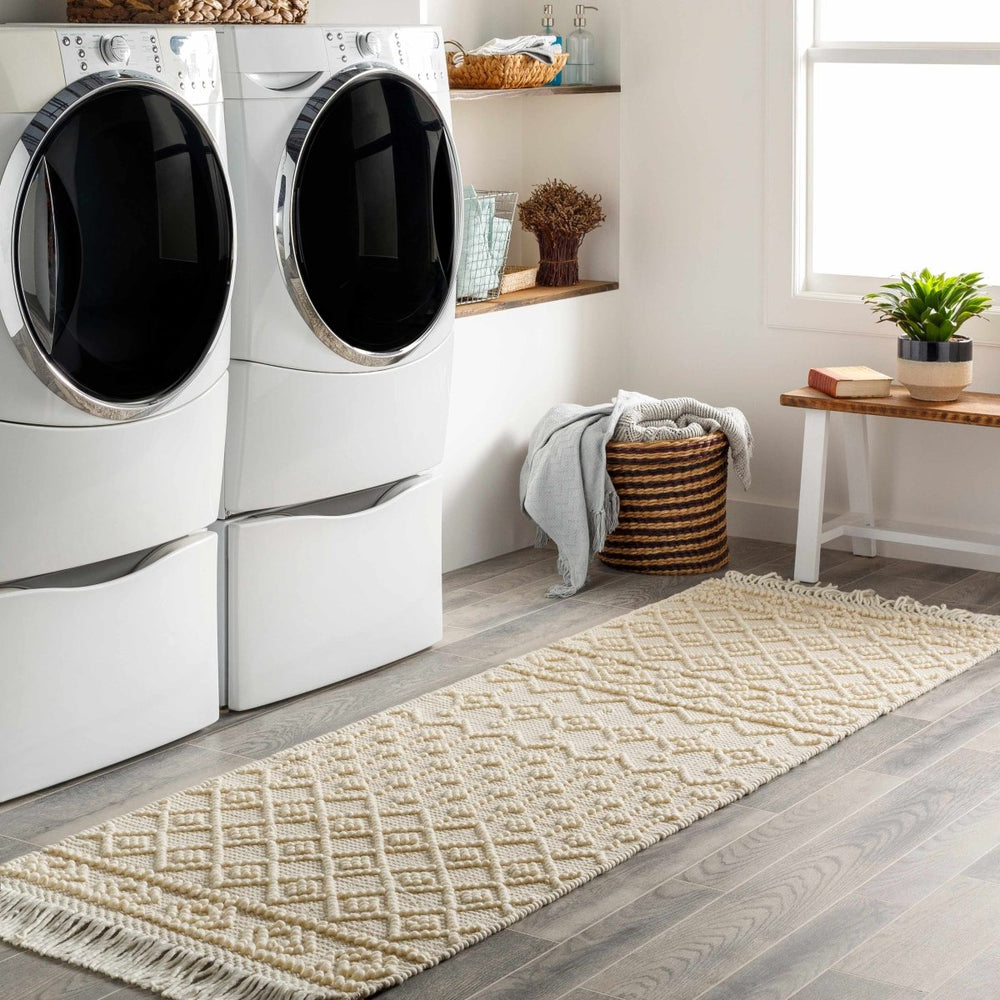 
                      
                        Hauteloom Brothers Beige Wool & Cotton Rug - lily & onyx
                      
                    