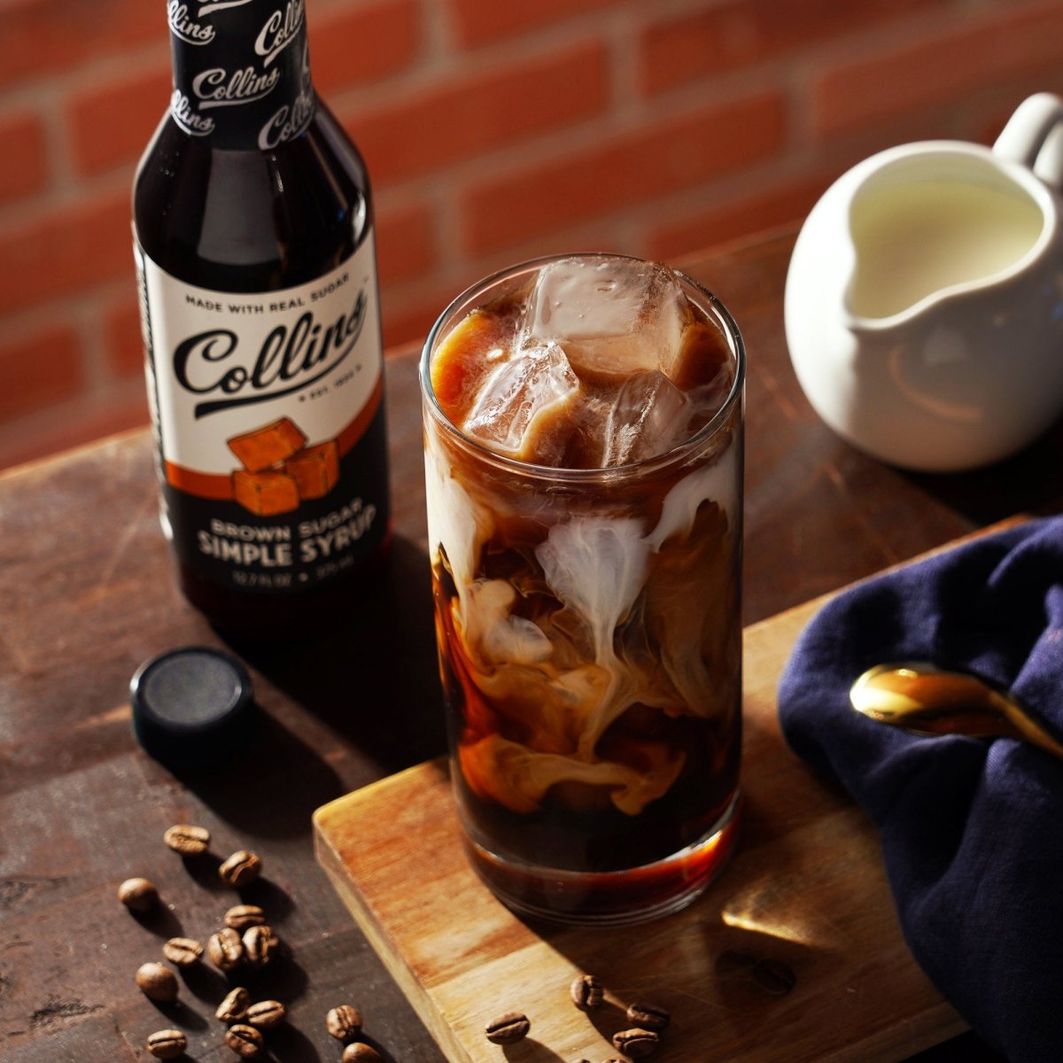 Collins Brown Sugar Simple Syrup, 12.7 oz - lily & onyx