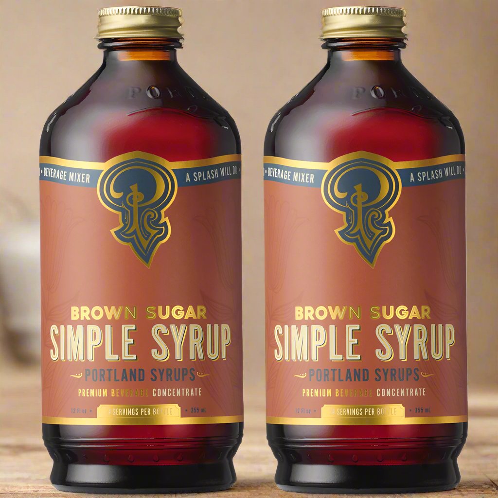 Portland Syrups Brown Sugar Simple Syrup, 2 Pack - lily & onyx