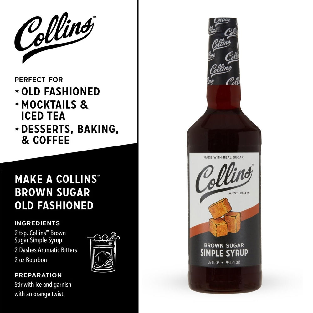 
                      
                        Collins Brown Sugar Simple Syrup, 32 oz. - lily & onyx
                      
                    