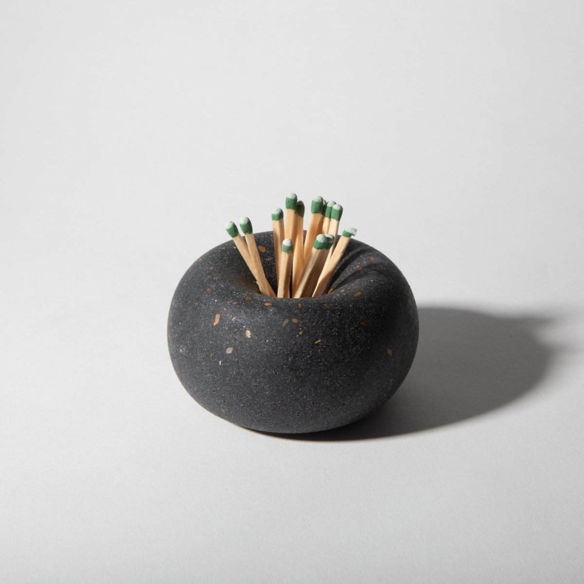 Pretti.Cool Bubble Matchstick & Palo Santo Holder | Black Terrazzo - lily & onyx