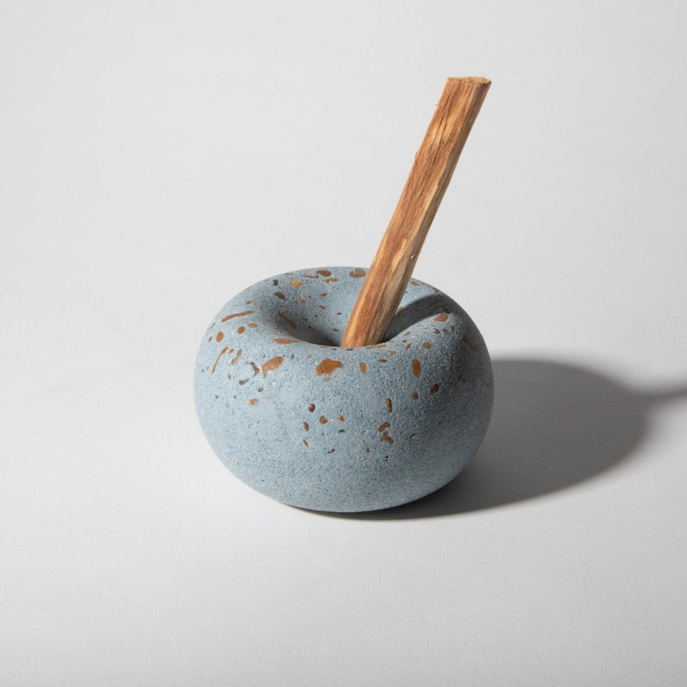 Pretti.Cool Bubble Matchstick & Palo Santo Holder | Light Blue Terrazzo - lily & onyx