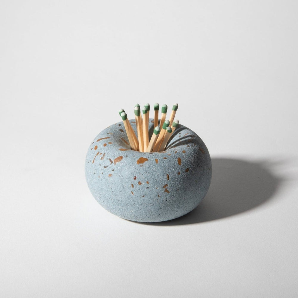 Pretti.Cool Bubble Matchstick & Palo Santo Holder | Light Blue Terrazzo - lily & onyx