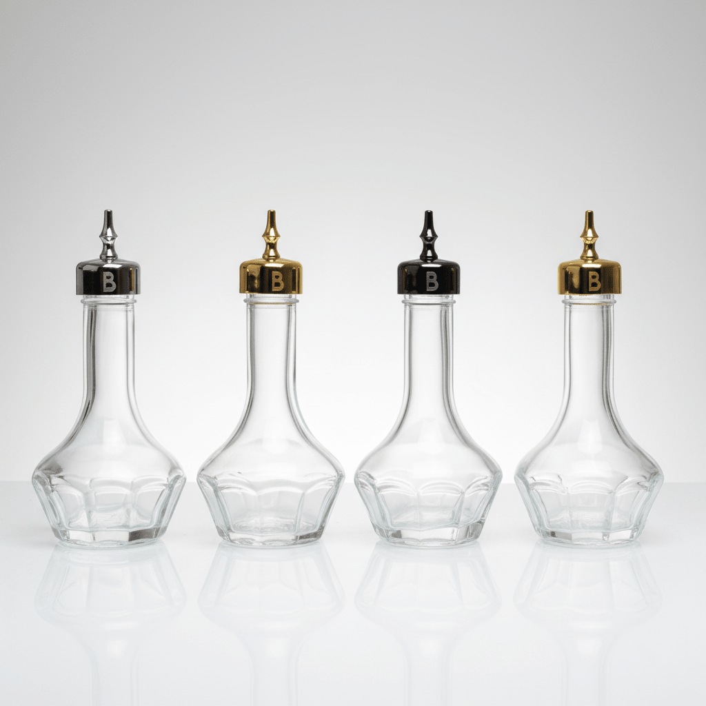 Bull In China Glass Bitters Dasher Bottles 3oz/90ml | Threaded Steel Top for Leak-Proof Pours