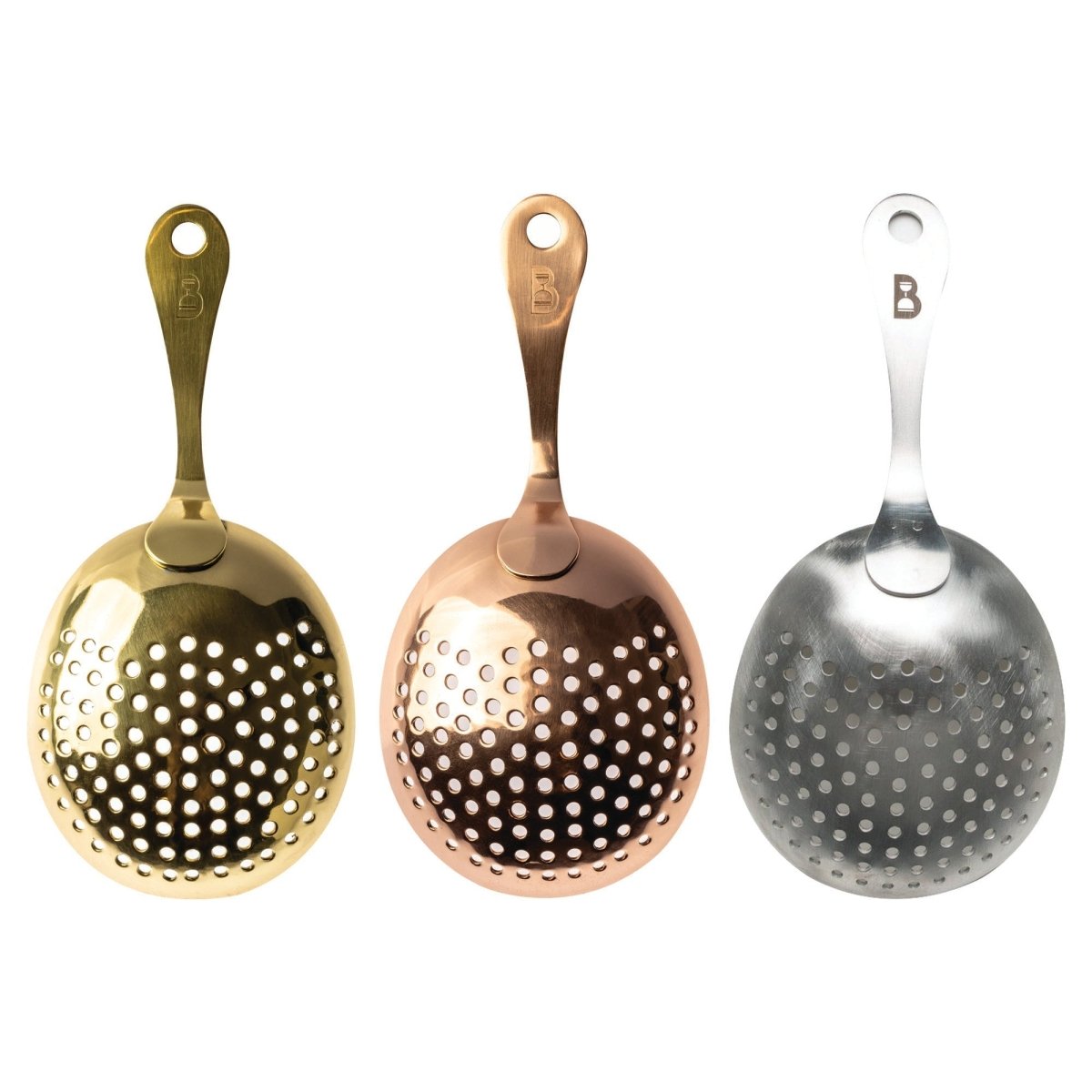 Bull In China Heavy Julep Strainer - Weighted Stainless Steel Cocktail Strainer