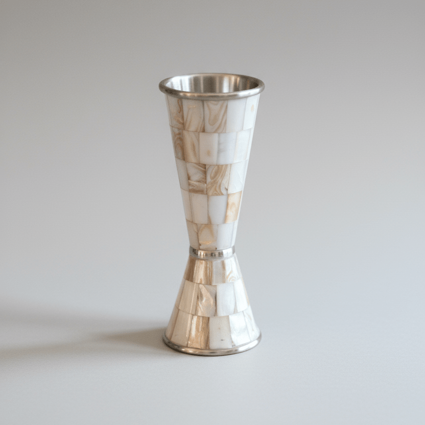 Bull In China Mother of Pearl Japanese - Style Jigger
