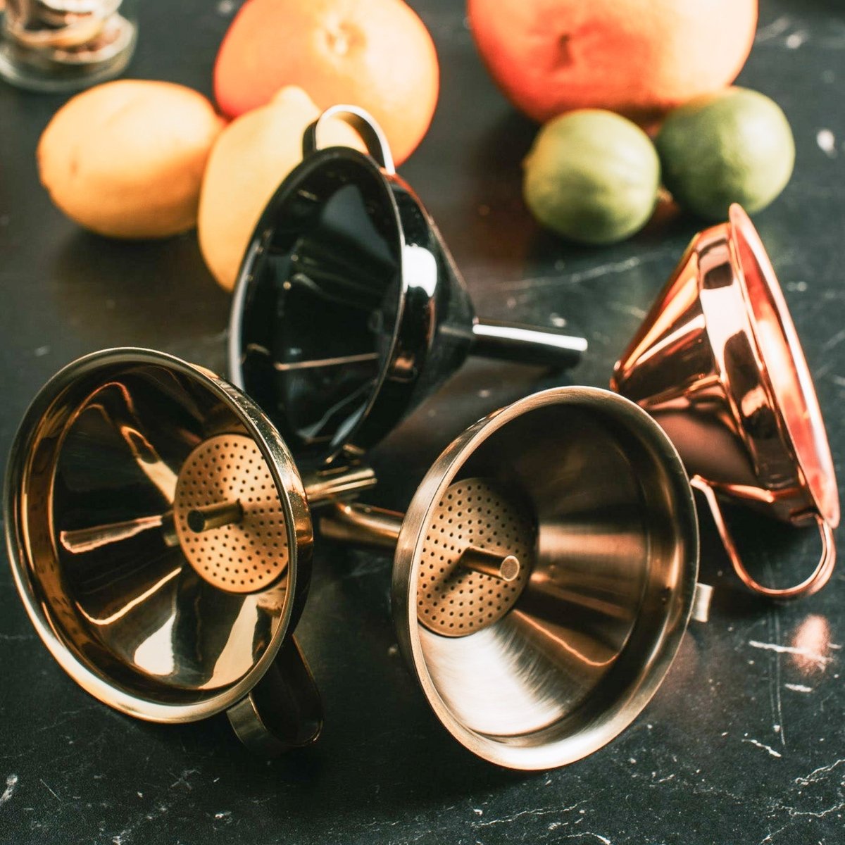 Bull In China Stainless Steel Funnel with Removable Strainer - Food Grade