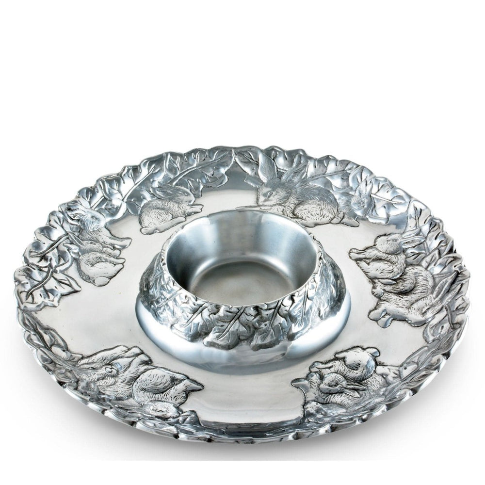 Arthur Court Designs Bunny Chip and Dip Bowl - lily & onyx