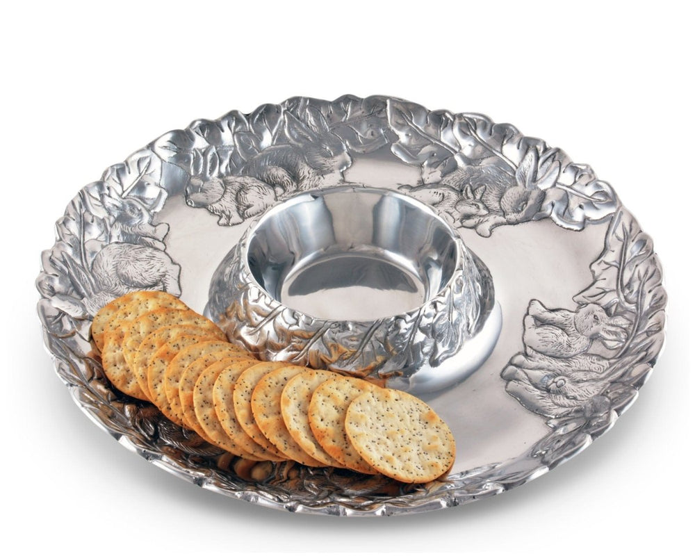 Arthur Court Designs Bunny Chip and Dip Bowl - lily & onyx