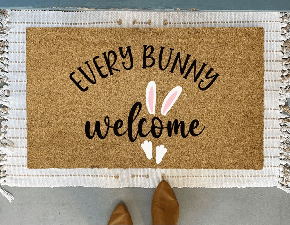 
                      
                        Nickel Designs Custom Doormats Bunny Doormat for Easter - lily & onyx
                      
                    