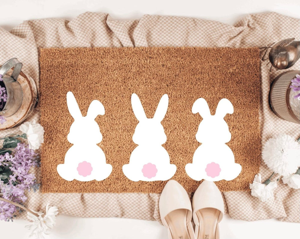 The Doormat Co. Bunny Trio Doormat - lily & onyx