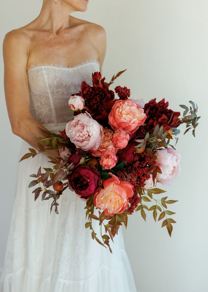 
                      
                        Afloral Burgundy Real Touch Peony - 27" - lily & onyx
                      
                    