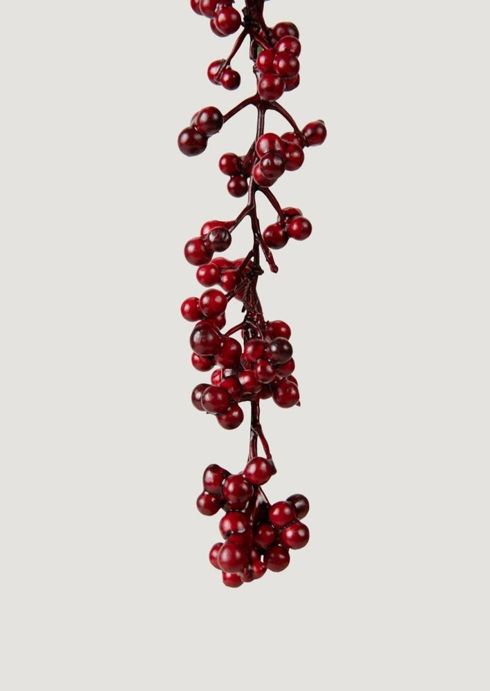 
                      
                        Afloral Burgundy Red Faux Hanging Berry Branch, 45" - lily & onyx
                      
                    