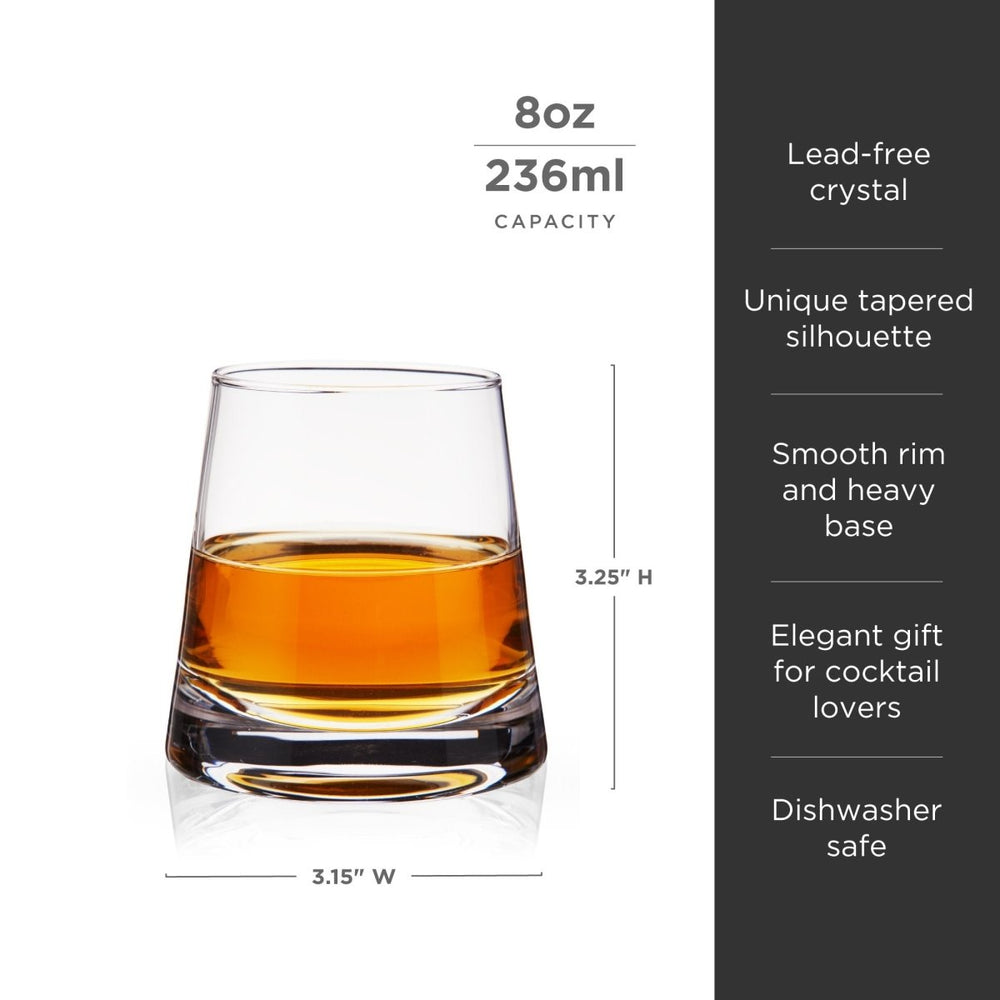 
                      
                        Viski Burke Crystal Whiskey Glasses, Set of 2 - lily & onyx
                      
                    