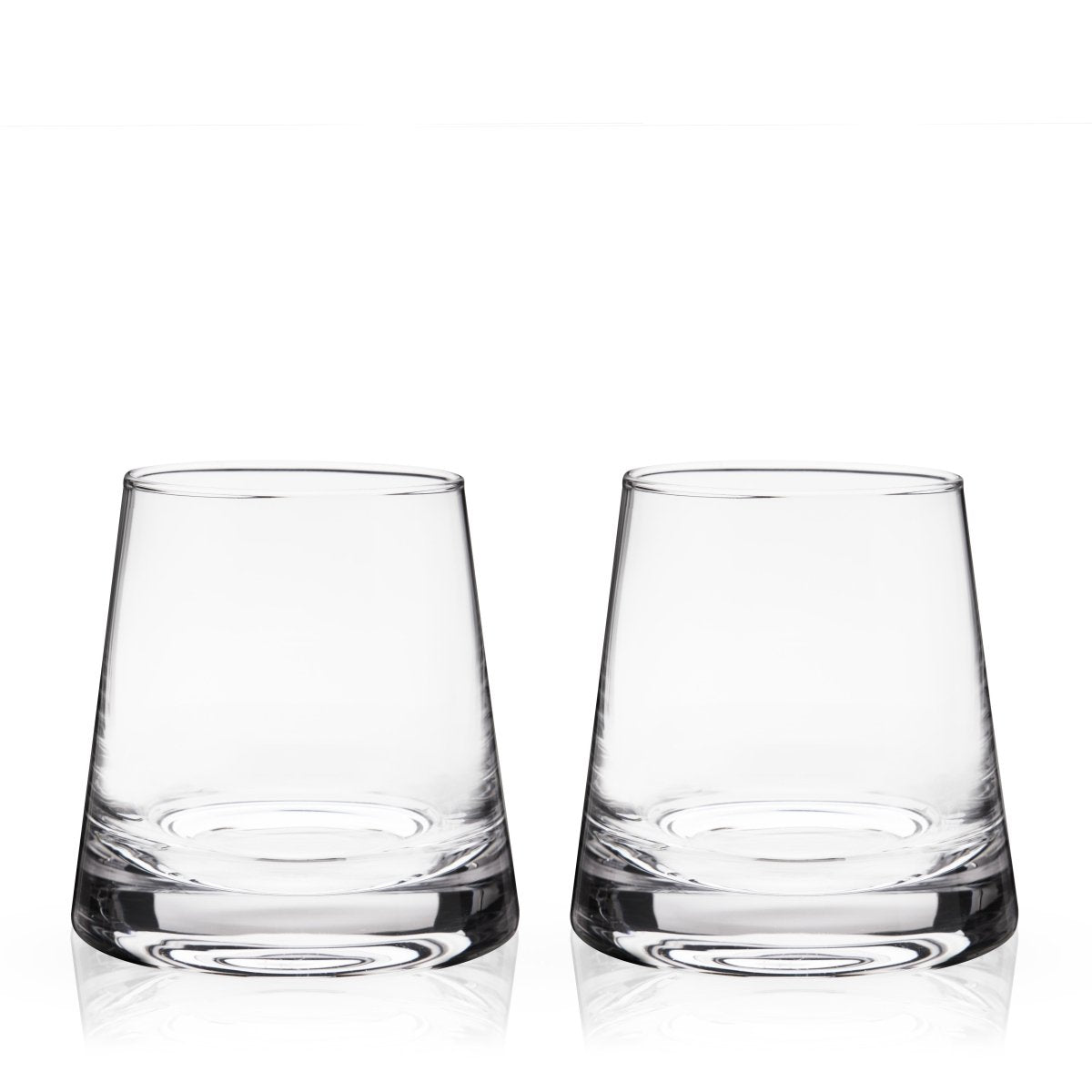 Viski Burke Crystal Whiskey Glasses, Set of 2 - lily & onyx