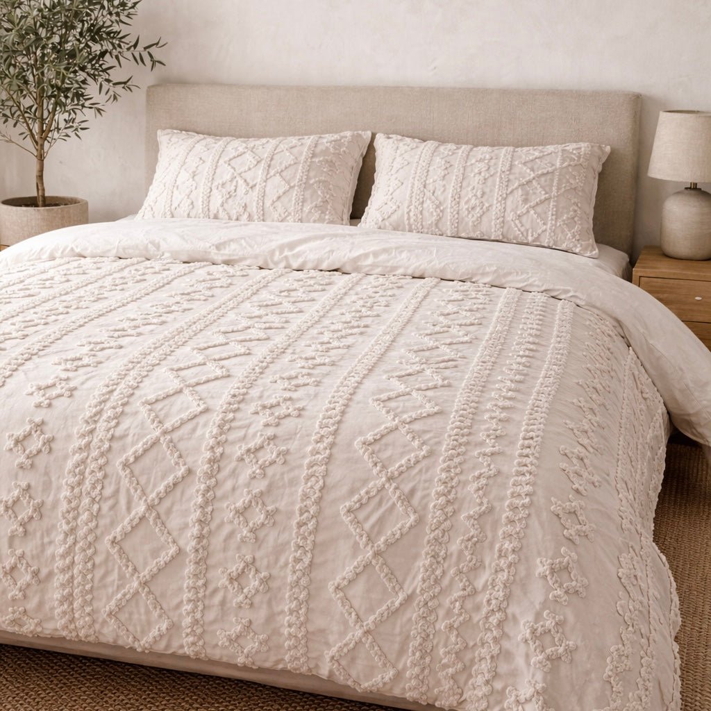 Busa Designs Sonoma Boho Tufted Duvet Cover & Shams Set