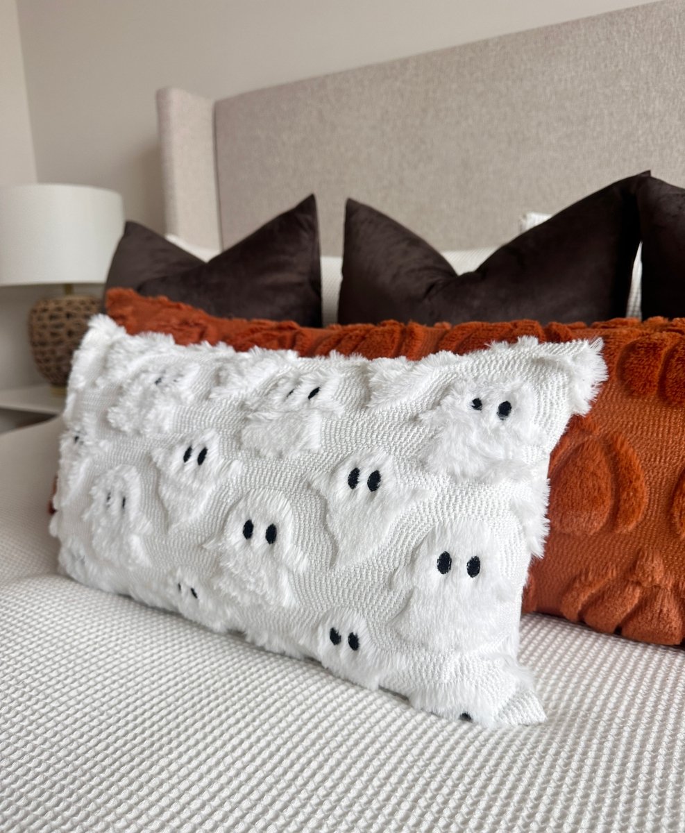 Busa Designs Spooky Ghost Lumbar Pillow Cover