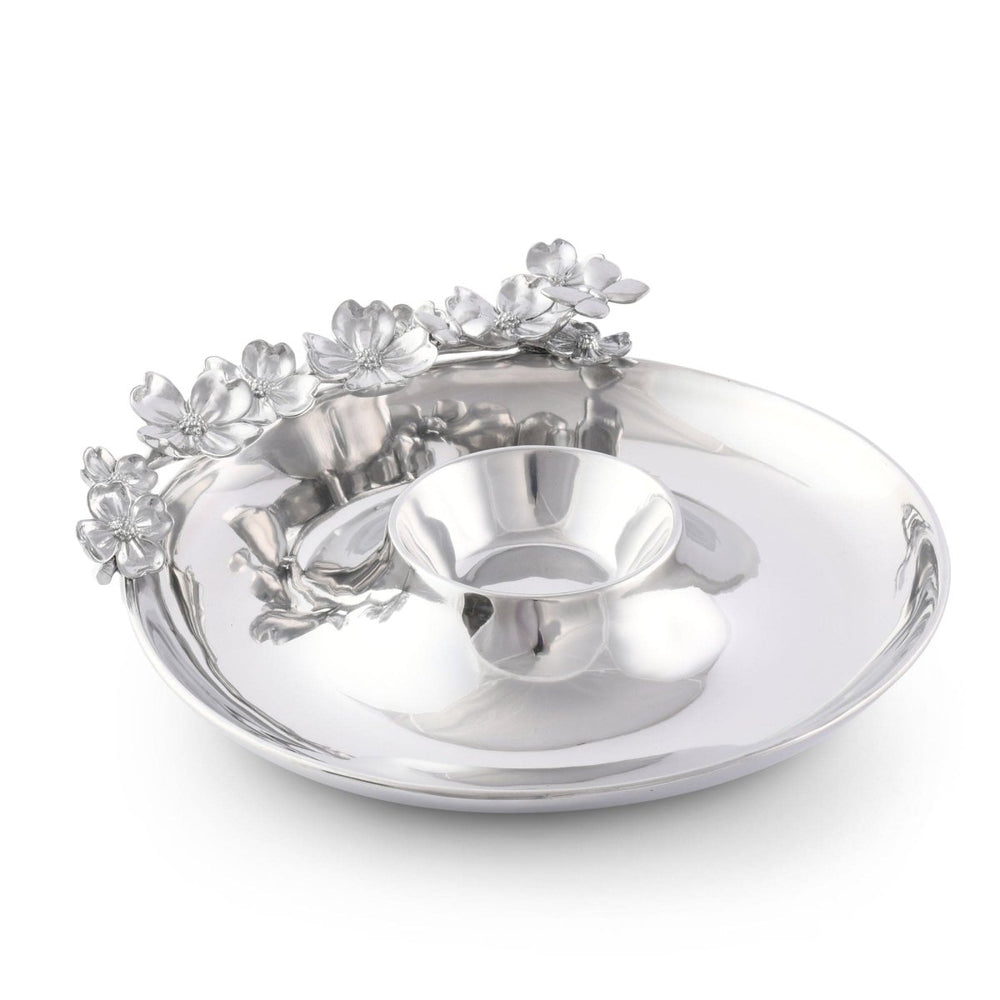 
                      
                        Arthur Court Designs Butterfly and Dogwood Chip and Dip Serving Platter - lily & onyx
                      
                    