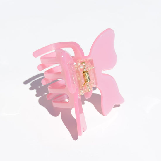 Denim & Daisy Butterfly Bow Hair Claw Clip | Pink - lily & onyx