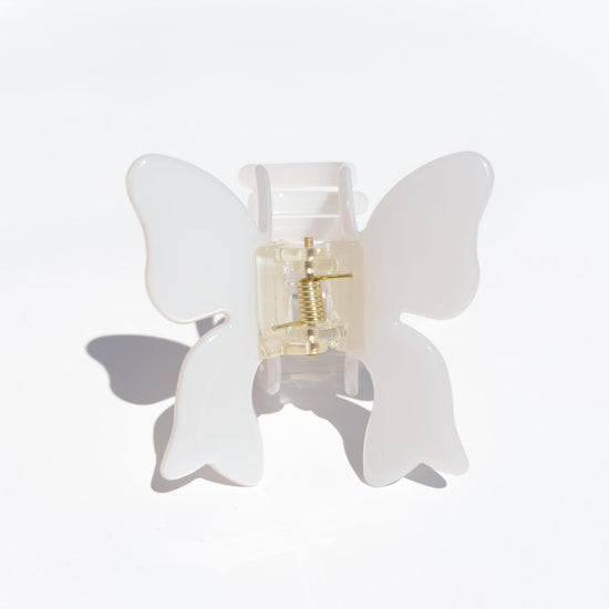 Denim & Daisy Butterfly Bow Hair Claw Clip | White - lily & onyx