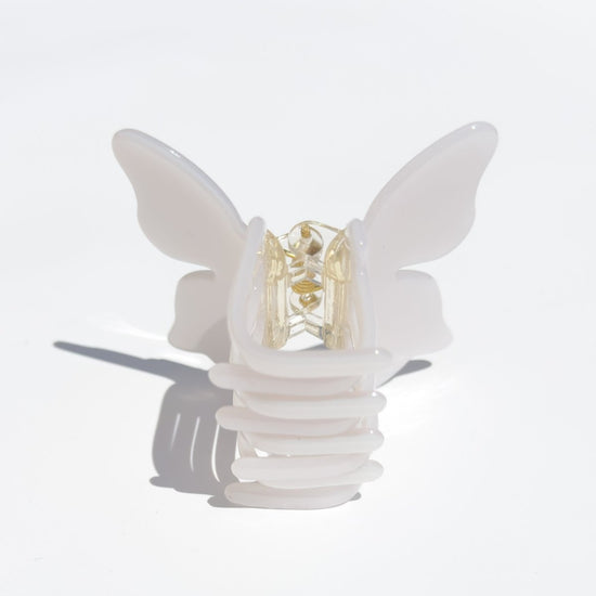 Denim & Daisy Butterfly Bow Hair Claw Clip | White - lily & onyx