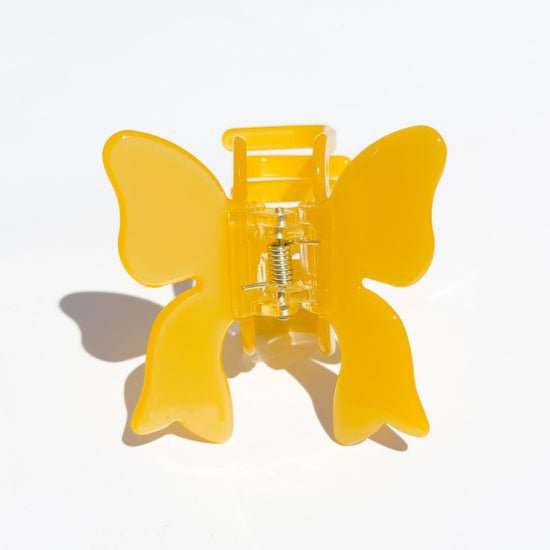 Denim & Daisy Butterfly Bow Hair Claw Clip | Yellow - lily & onyx