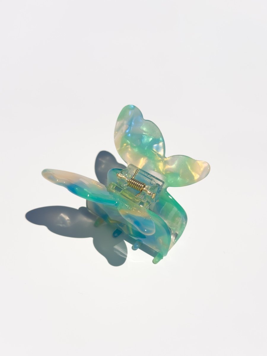 Denim & Daisy Butterfly Hair Claw Clip | Reef Blue - lily & onyx