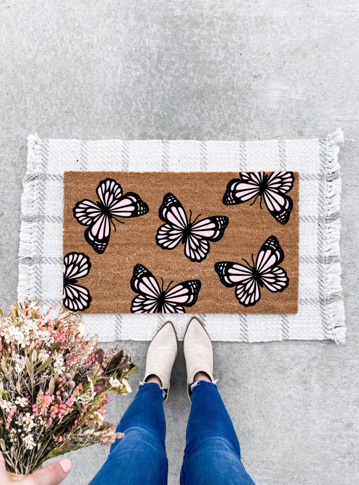 The Doormat Co. Butterfly Pattern Doormat - lily & onyx