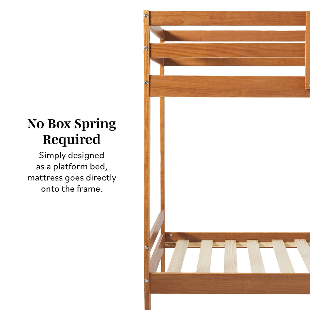 
                      
                        Sophie Simple Solid Wood Twin Over Twin Bunk Bed
                      
                    