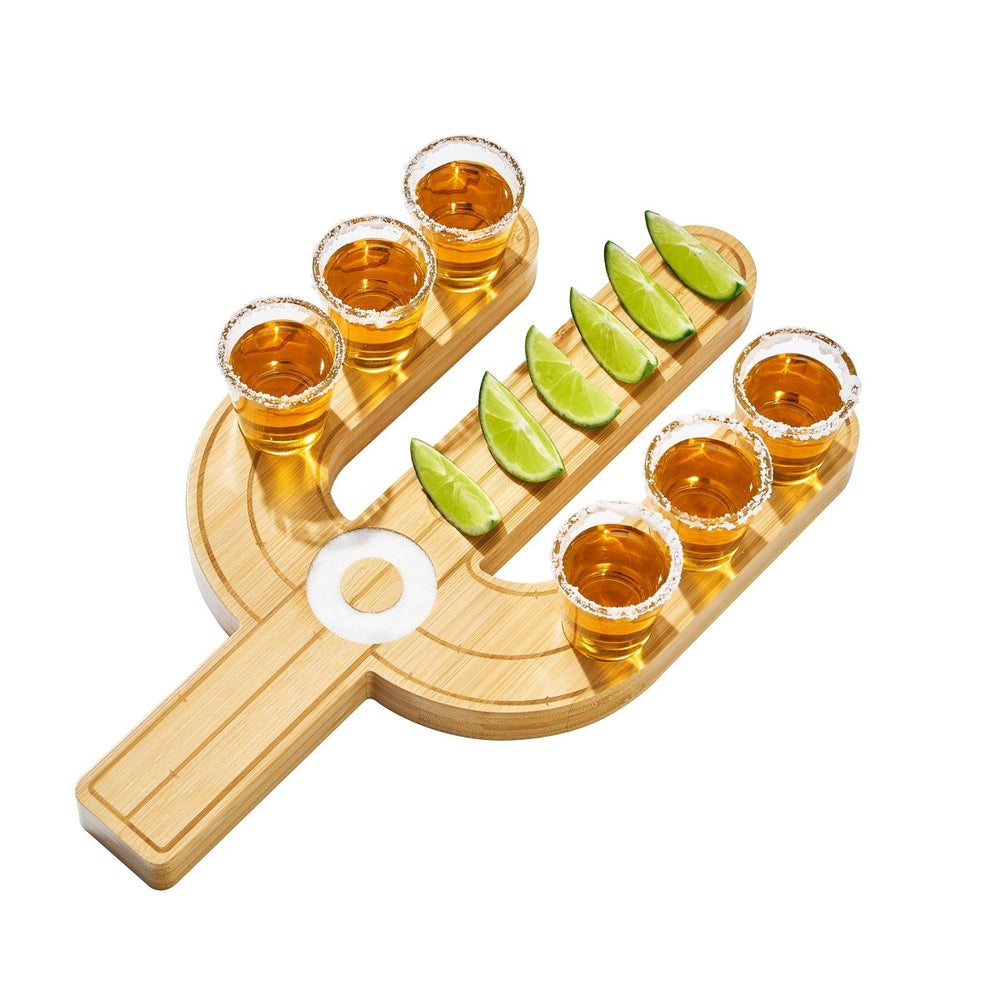 
                      
                        The Wine Savant Cactus Bamboo Tray & Tequila Shot Glasses Set - lily & onyx
                      
                    