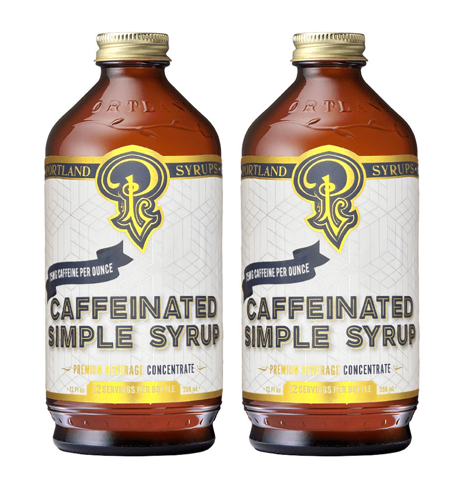 Portland Syrups Caffeinated Simple Syrup, 2 Pack - lily & onyx