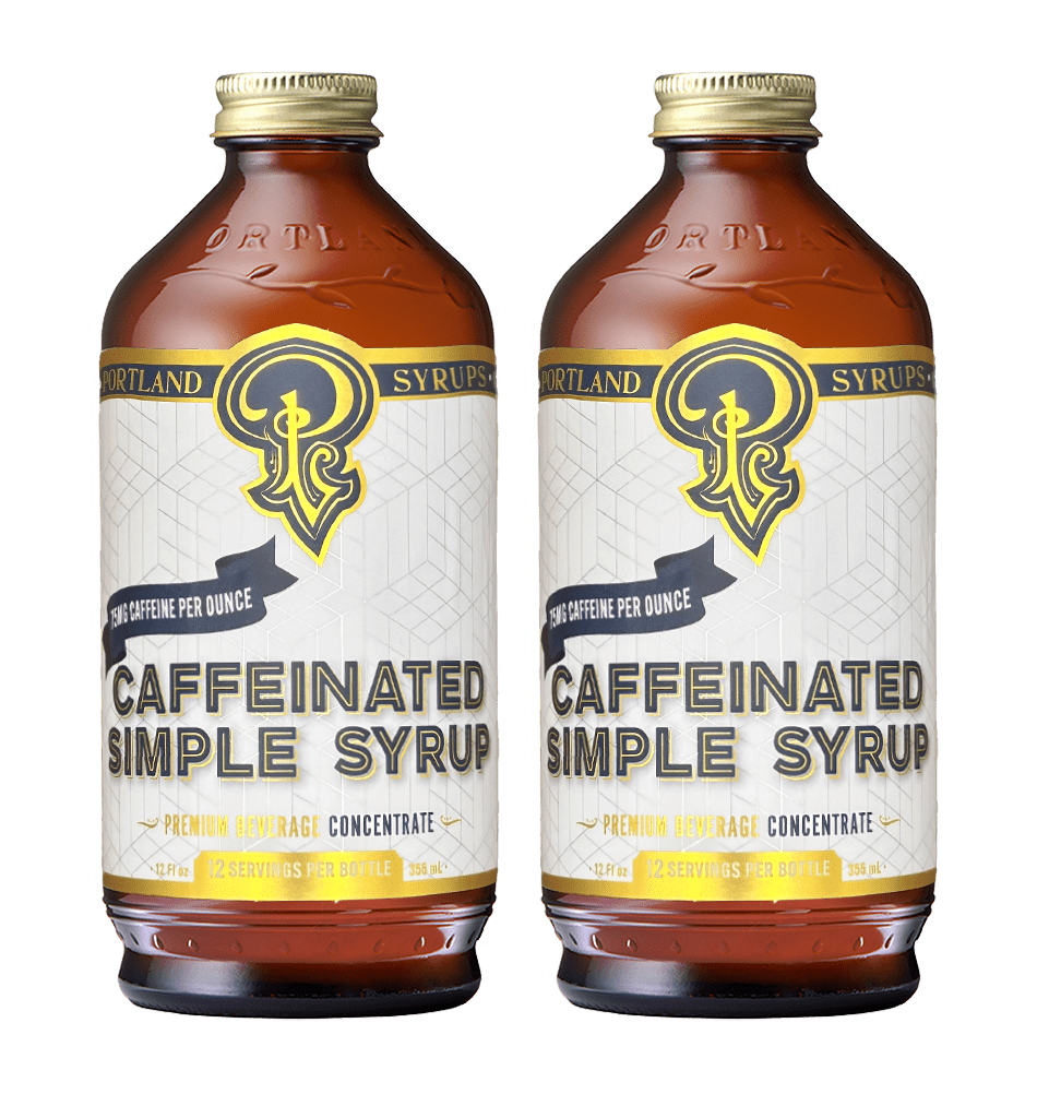 Portland Syrups Caffeinated Simple Syrup, 2 Pack - lily & onyx