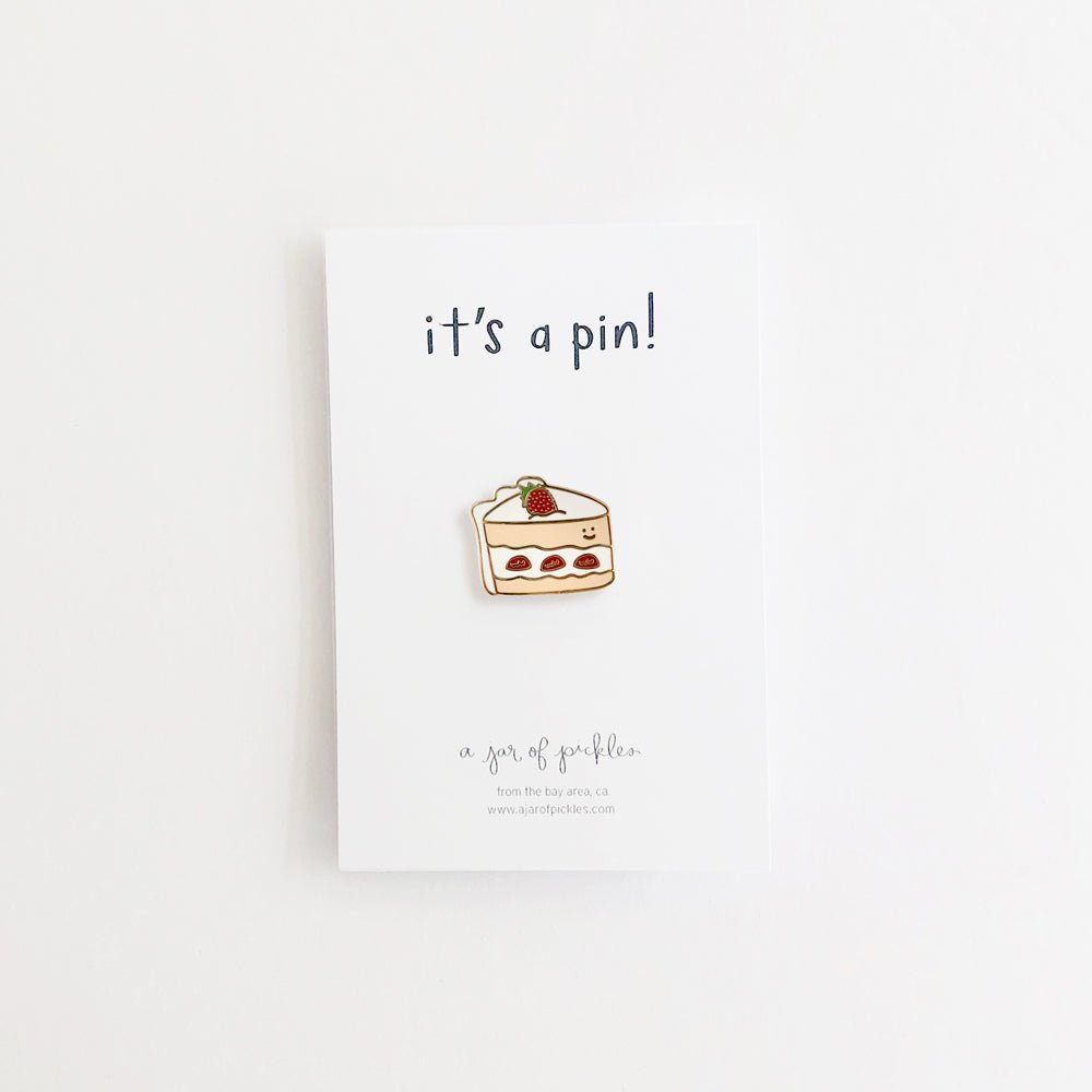 A Jar of Pickles Cake Slice Pin - lily & onyx