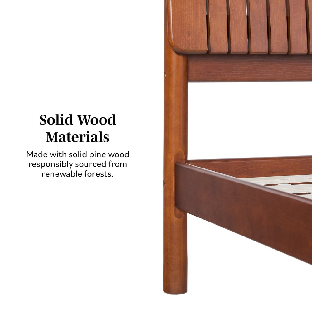 
                      
                        Walker Edison Callen Slatted Headboard Mid - Century Modern Solid Wood Bed - lily & onyx
                      
                    