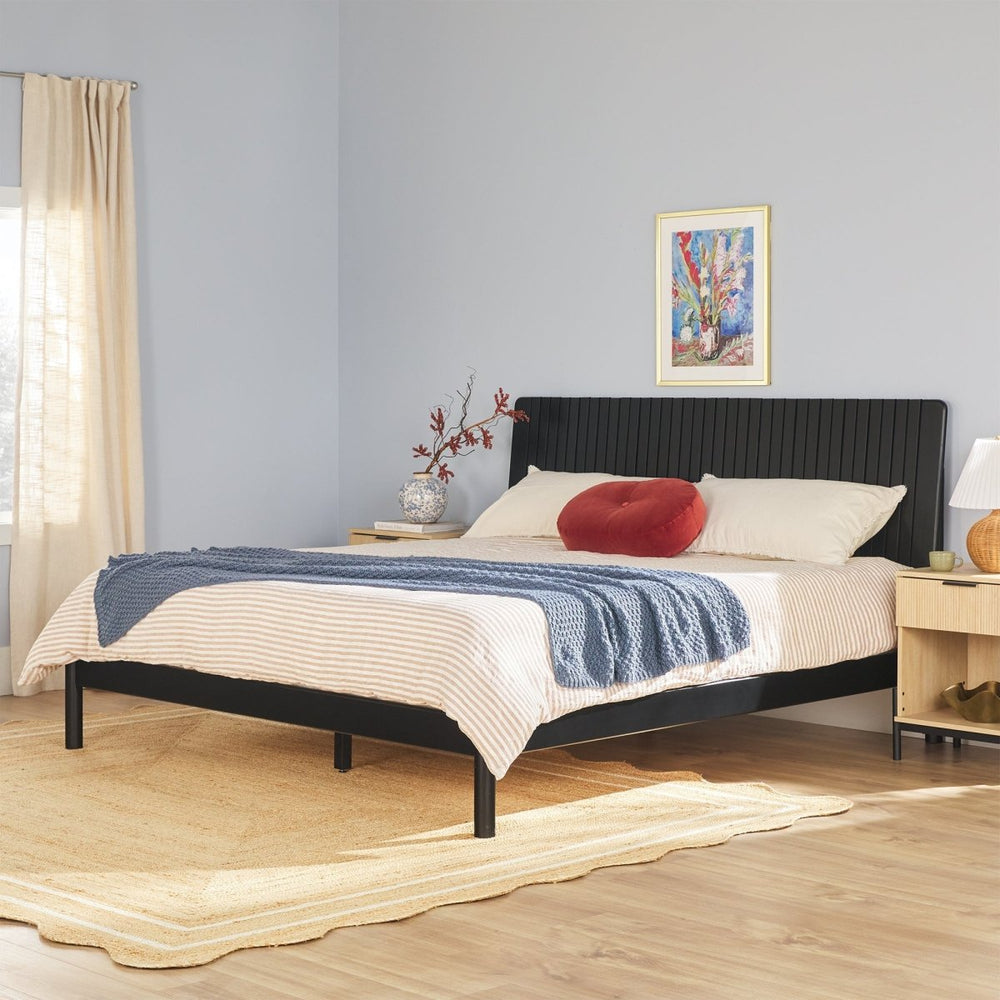 
                      
                        Walker Edison Callen Slatted Headboard Mid - Century Modern Solid Wood Bed - lily & onyx
                      
                    