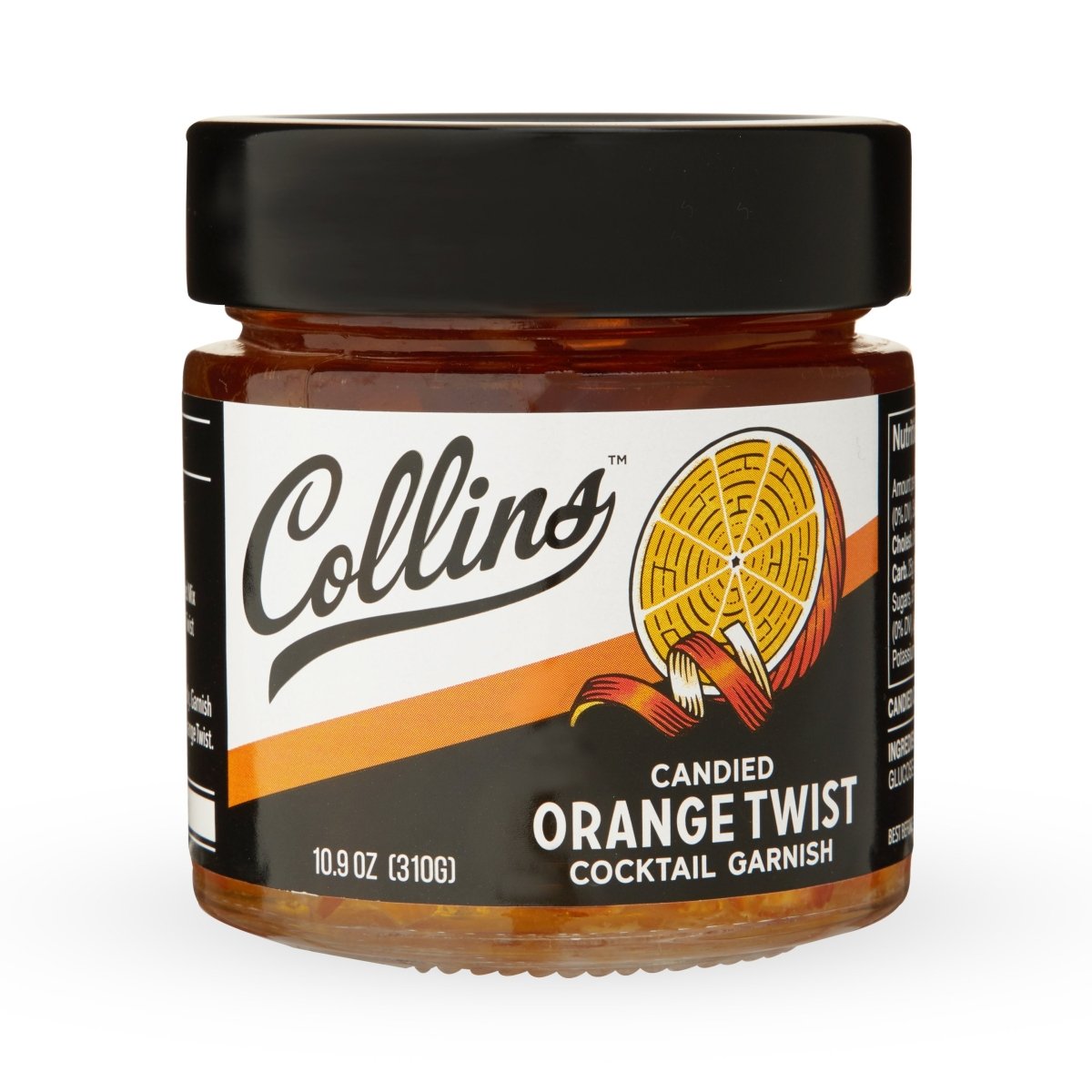 Collins Candied Orange Twist in Syrup, 10.9 oz - lily & onyx