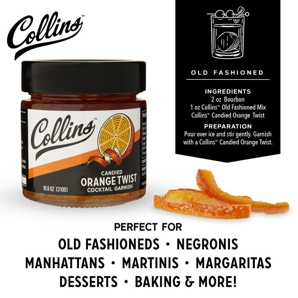 
                      
                        Collins Candied Orange Twist in Syrup, 10.9 oz - lily & onyx
                      
                    