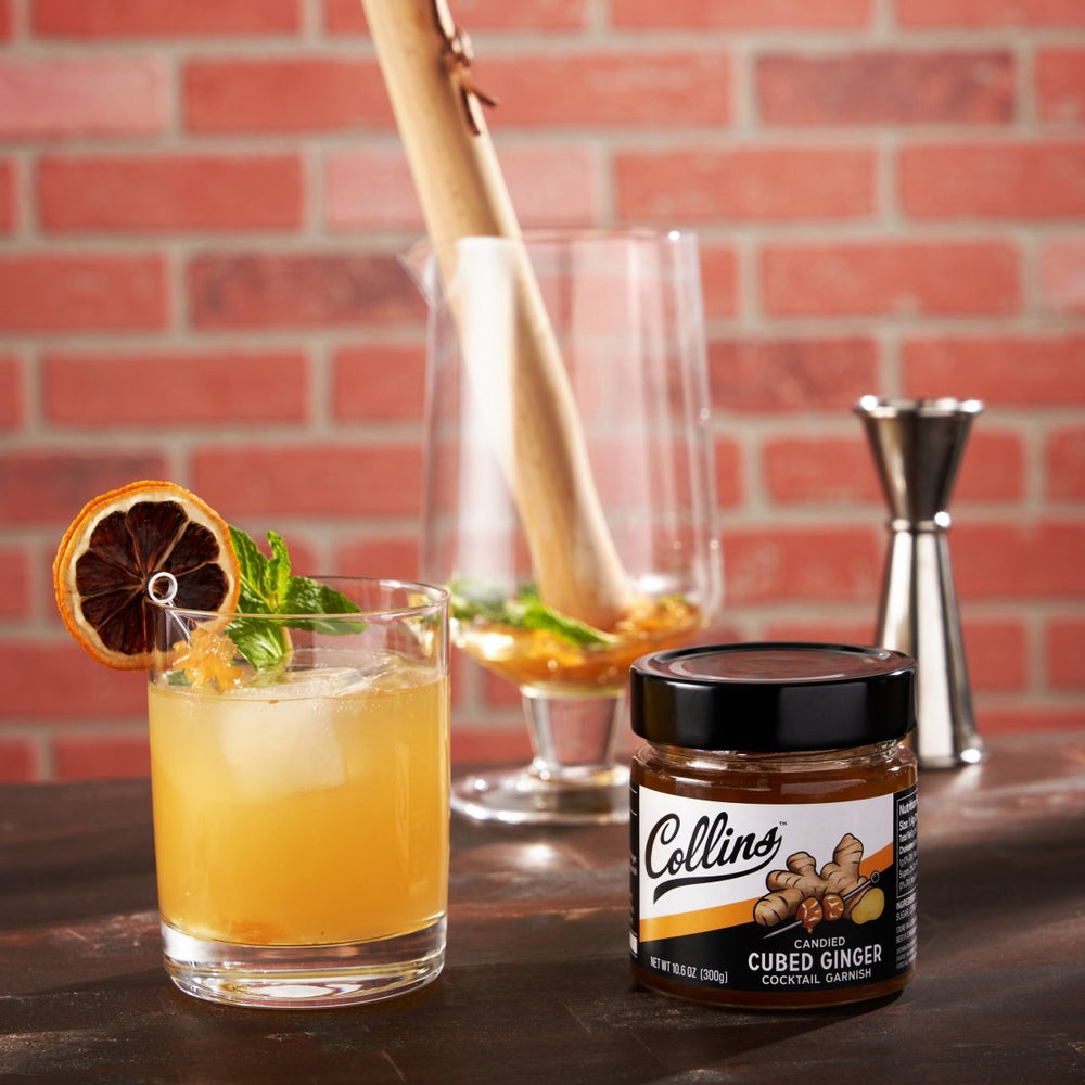 Collins Candied Stem Ginger in Syrup, 10.6 oz - lily & onyx