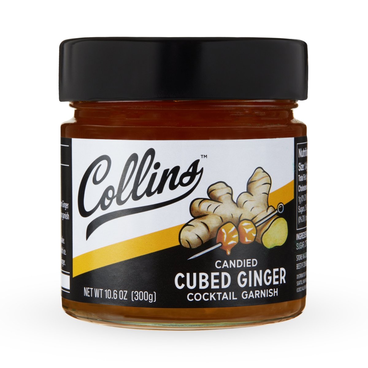 Collins Candied Stem Ginger in Syrup, 10.6 oz - lily & onyx