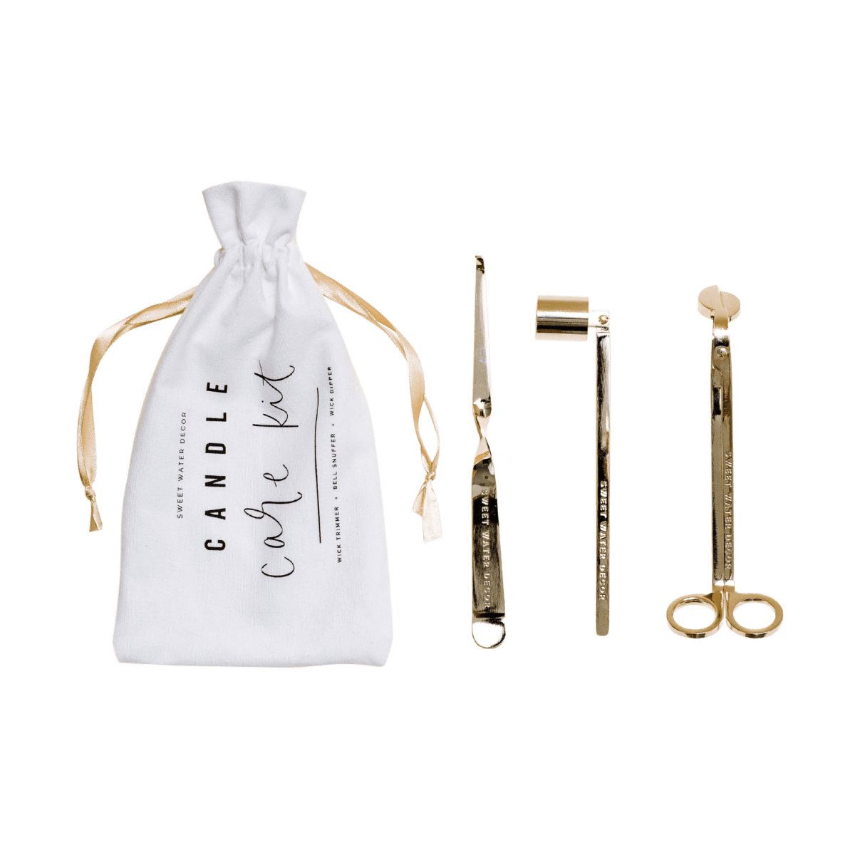 Sweet Water Decor Candle Care Kit, Gold - lily & onyx