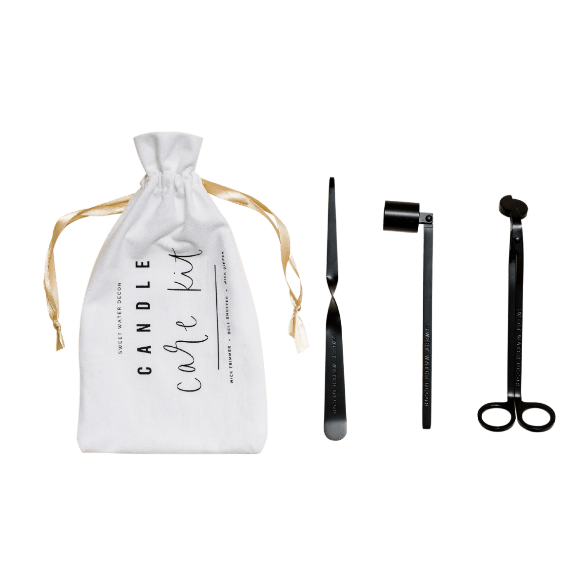 Sweet Water Decor Candle Care Kit, Matte Black - lily & onyx