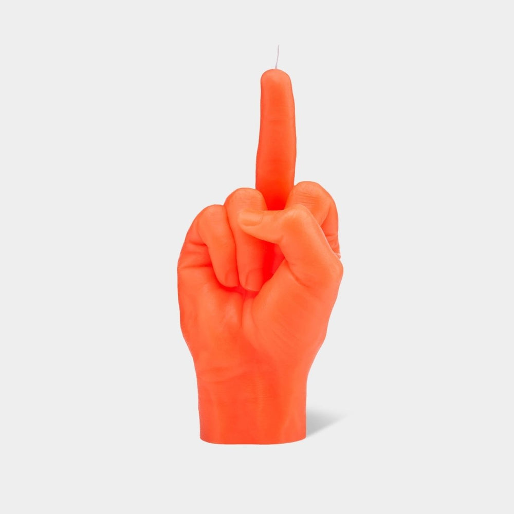 54Celsius CandleHand "F*ck You" Candle - Neon Orange - lily & onyx