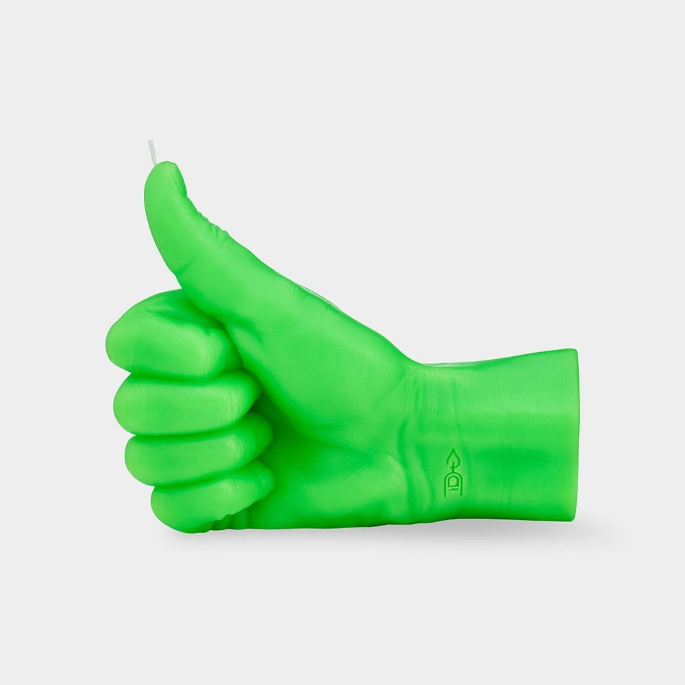 54Celsius CandleHand "Thumbs Up" Neon Green - lily & onyx