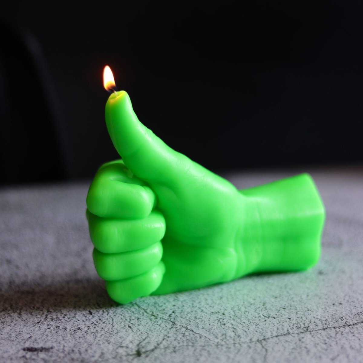 54Celsius CandleHand "Thumbs Up" Neon Green - lily & onyx