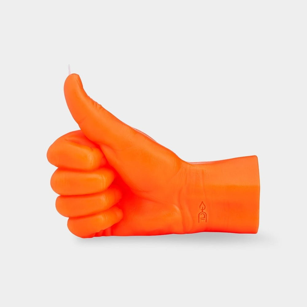 54Celsius CandleHand "Thumbs Up" Neon Orange - lily & onyx