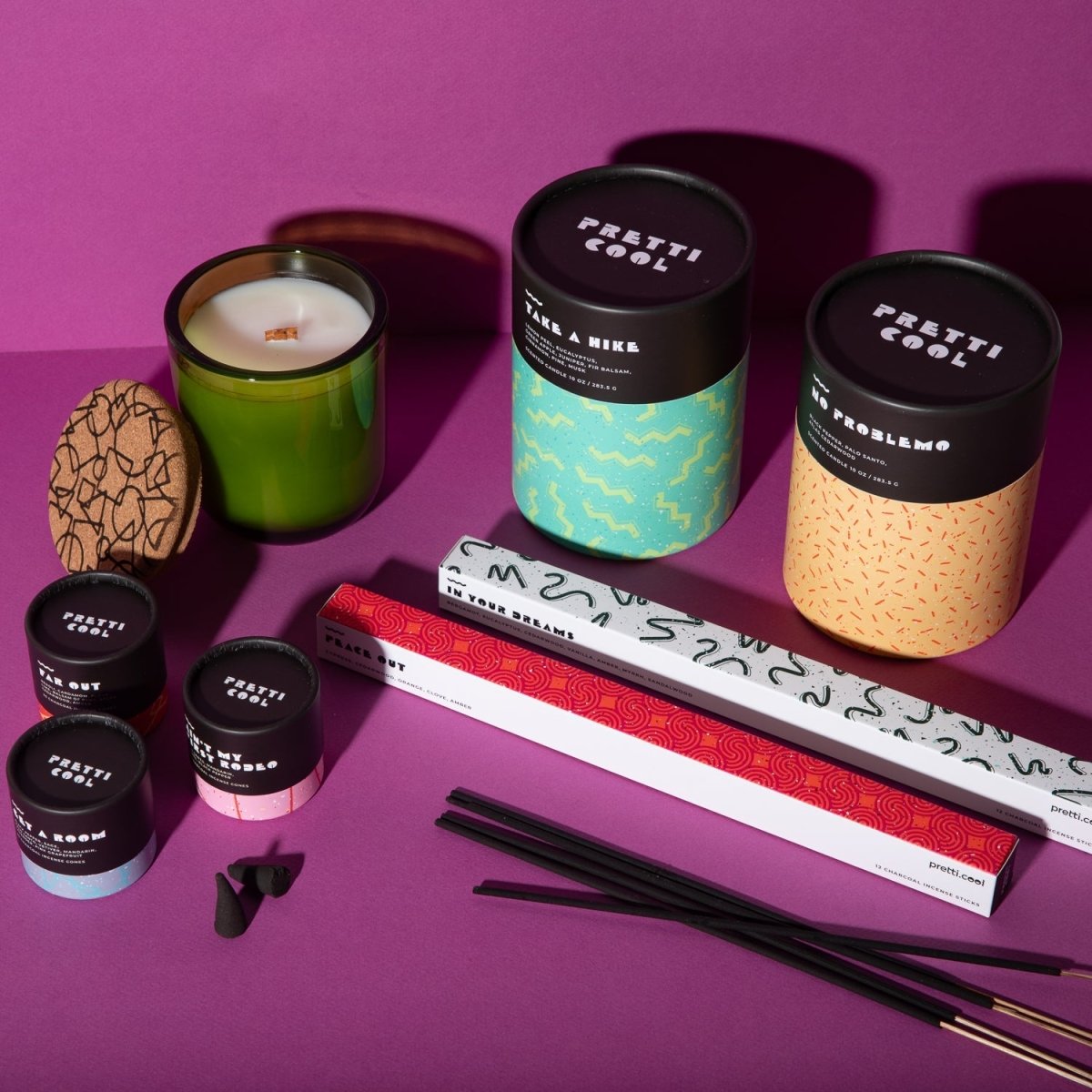 Pretti.Cool Candles, Gift Set of 5 - lily & onyx