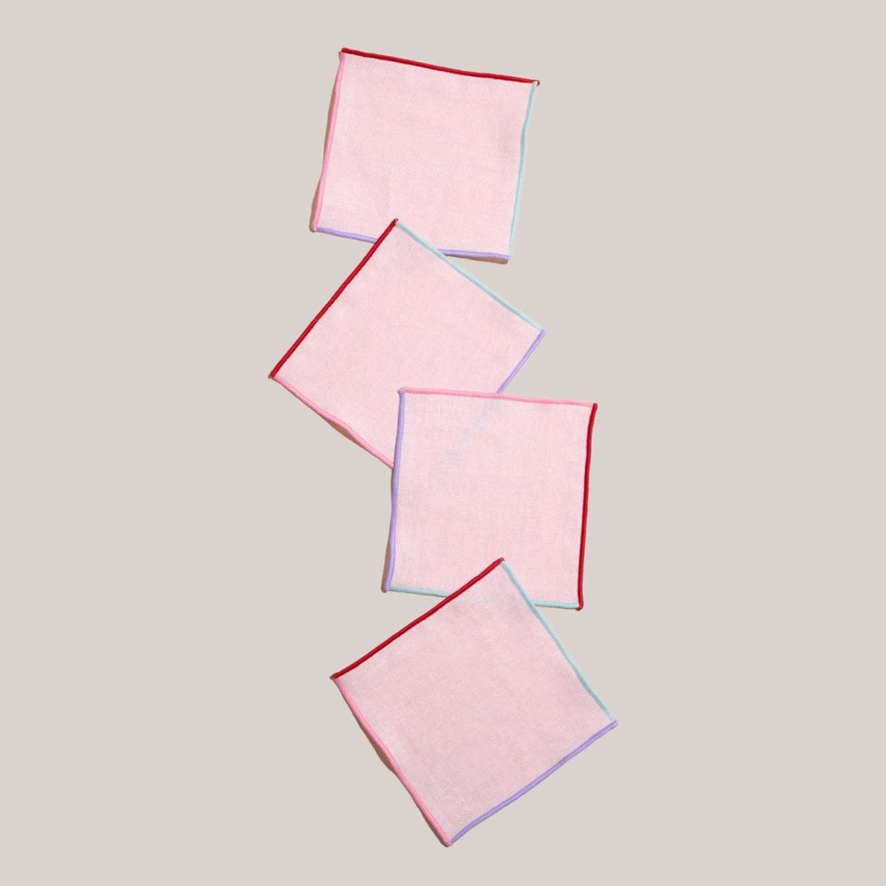 
                      
                        ATELIER SAUCIER Candy Crush Linen Cocktail Napkins | Set of 4 - lily & onyx
                      
                    